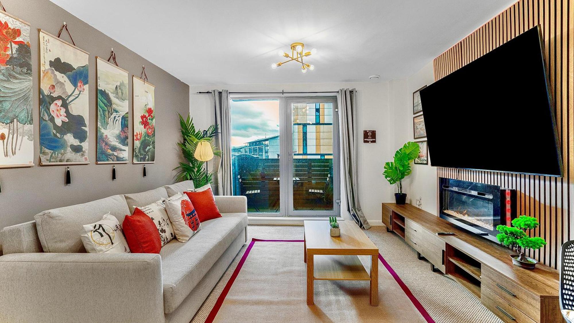 Japanese Suite 2Bed 2Bath, Free Park, Netfix, 75 Inch Tv, Games - City Centre- Maihom Birmingham Bagian luar foto